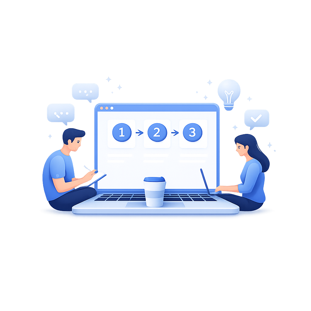 Prosty proces tworzenia strony internetowej